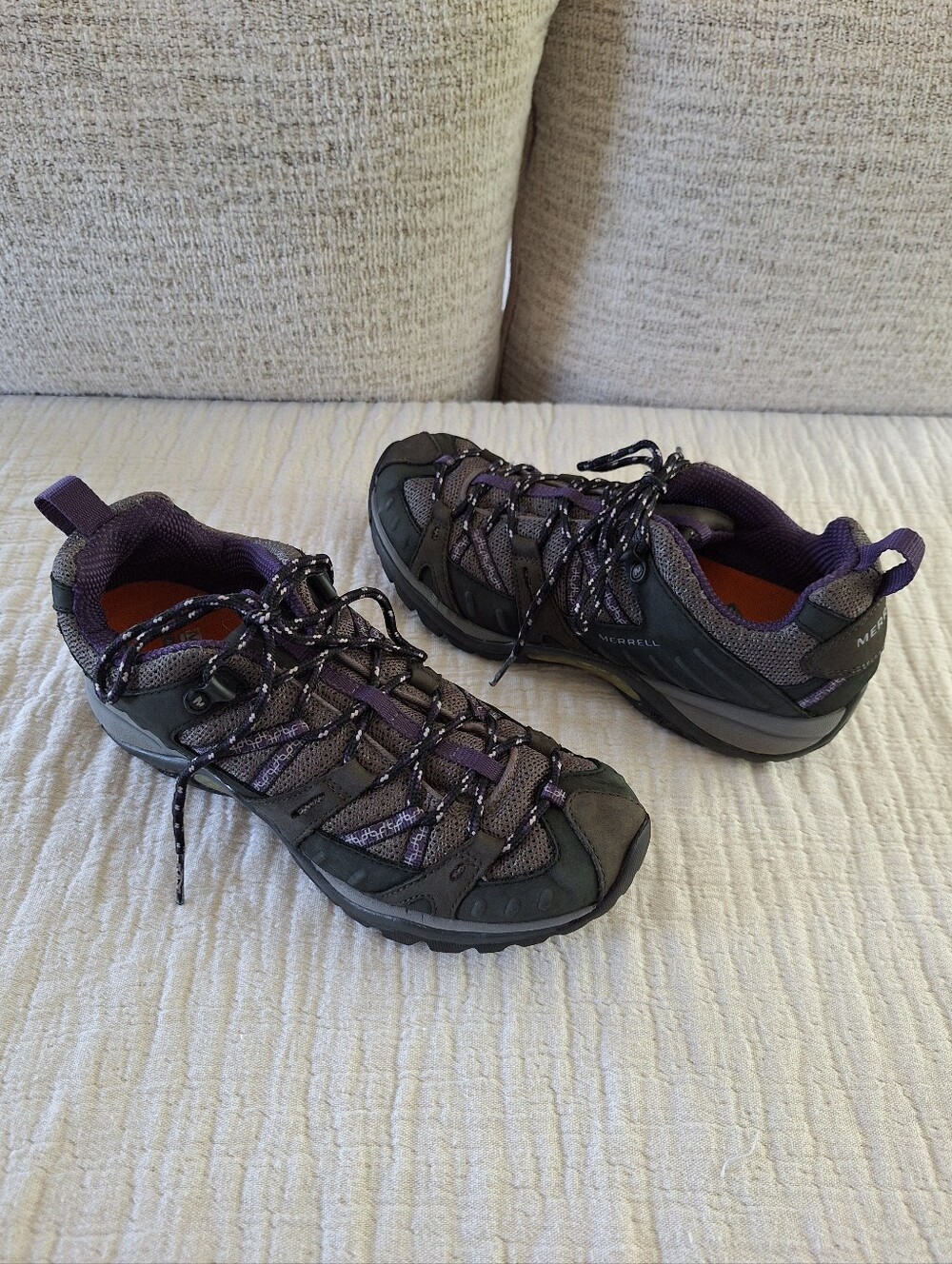 Merrell Women's Gray and Purple Trail Hikers - Picture 1 of 9